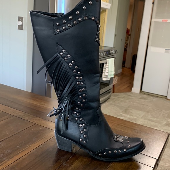 Ladies fancy clubbing boots.size 36 - Picture 1 of 11